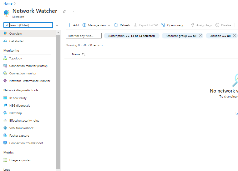 Azure Network Watcher